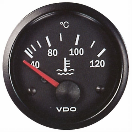 VDO Cockpit Vision Wskaźnik temperatury wody 40-120  °C     52mm