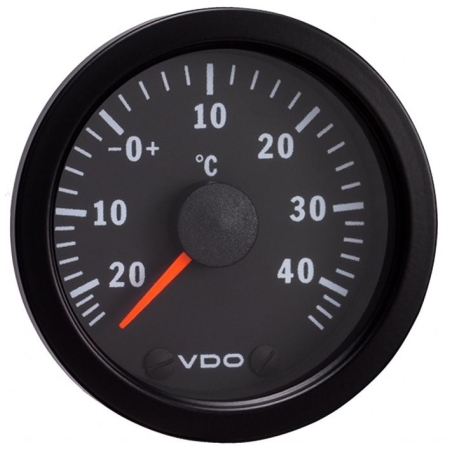 VDO Cockpit Vision Wskaźnik temperatury -20 do +40 stopni C