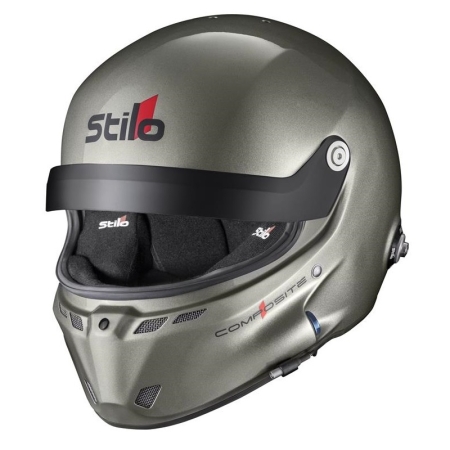 Kask do wyścigów Stilo ST6 GT Composite Turismo Srebrny FIA 8859-2018