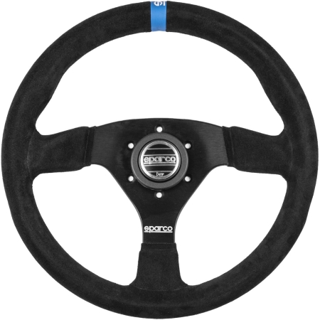 Kierownica Sparco R383 LOGO skóra 330/0 mm płaska