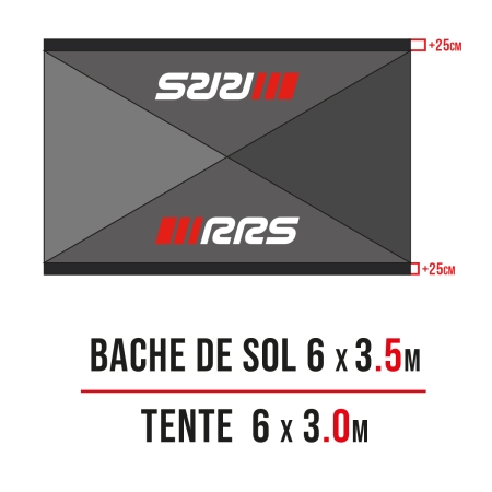 RRS Mata serwisowa / planeka pod namiot 3,5x6m + torba